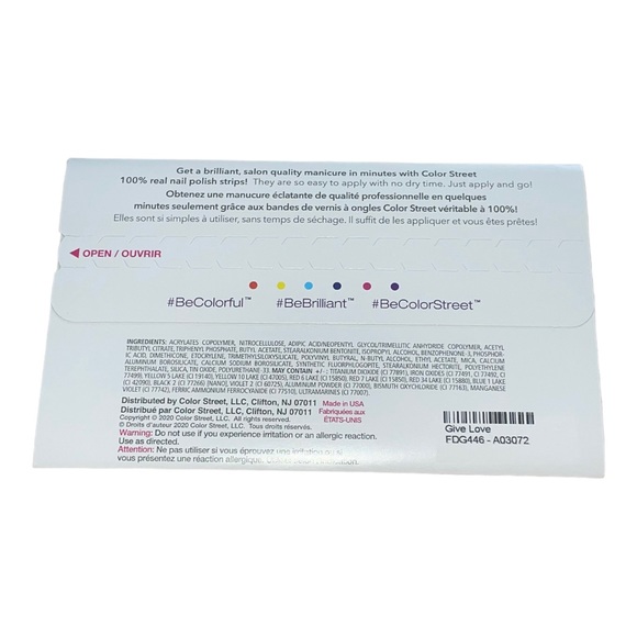 Color Street GIVE LOVE Toys For Tots Foundation Set Teddy Bear Presents - Picture 4 of 8